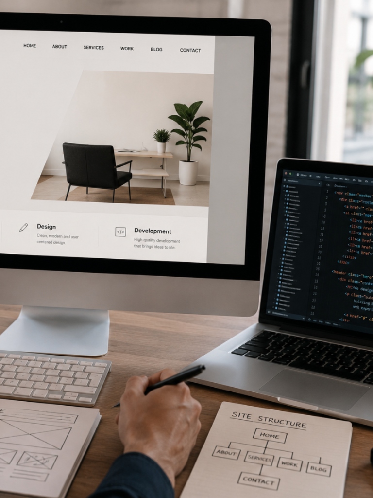 UX/UI Web Layout Design Visual